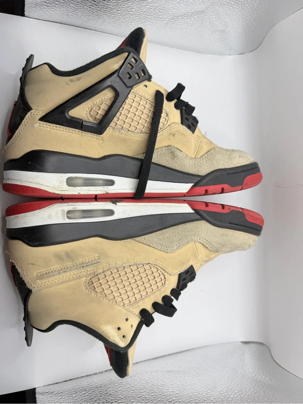 Jordan Men’s Sneakers - Tan/Black/Red